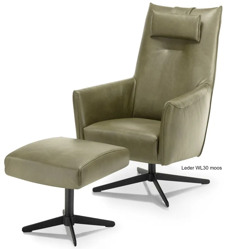 Dex Sessel mit Hocker