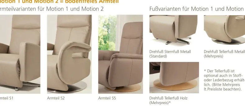Dietsch Motion TV Sessel mit Relaxfunktion Leder und mehr