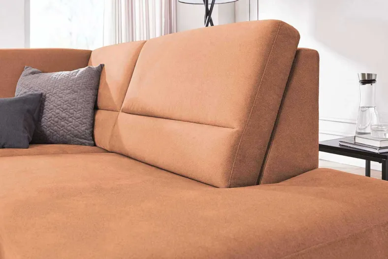 Dietsch Onyx Ecksofa mit Querschläfer in vielen Farben