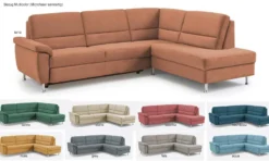 Dietsch Onyx Ecksofa mit Querschläfer in vielen Farben