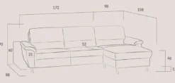 Dietsch Onyx Schlafsofa mit Ottomane in vielen Farben