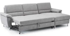 Dietsch Onyx Schlafsofa mit Ottomane in vielen Farben