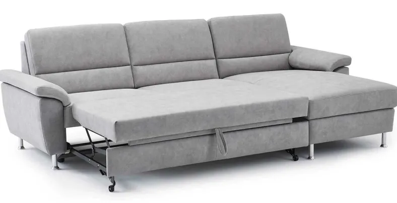 Dietsch Onyx Schlafsofa mit Ottomane in vielen Farben