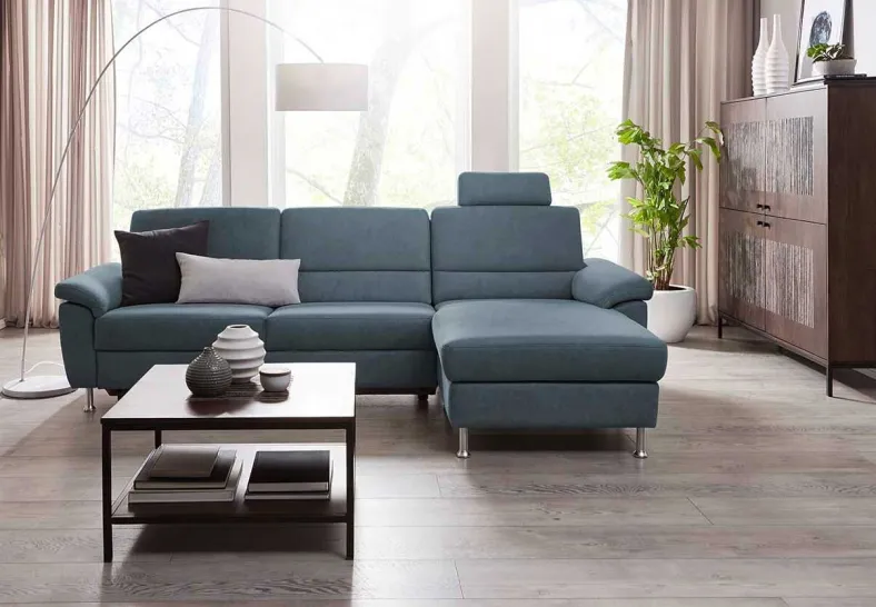Dietsch Onyx Schlafsofa mit Ottomane in vielen Farben