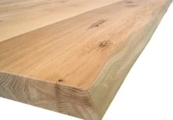 Double Esstisch Massivholz wildeiche mit Baumkante