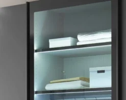 Dubai Kleiderschrank mit durchsichtigen Glastüren
