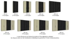 Dubai Kleiderschrank mit durchsichtigen Glastüren