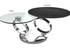 Eolia Couchtisch rund 2-teilig