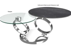 Eolia Couchtisch rund 2-teilig