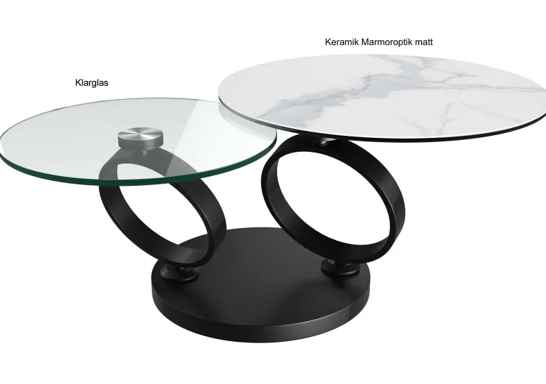 Eolia Couchtisch rund 2-teilig