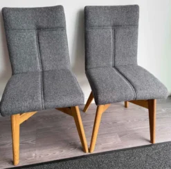 Esszimmerstühle grau 2er Set