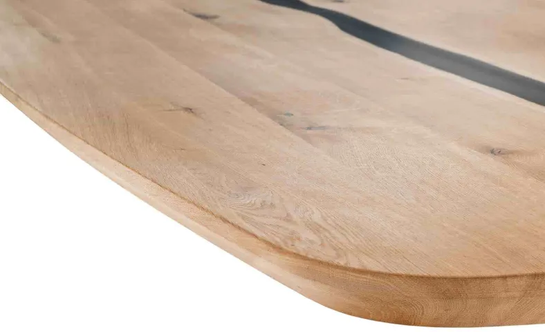 Esszimmertisch oval Holz