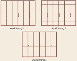 Extenso Kleiderschrank mit Glastüren