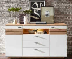 Fresno Sideboard weiß eiche