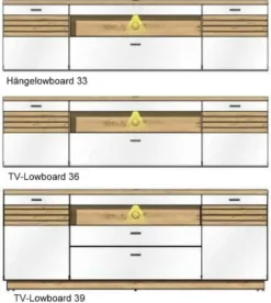 Fresno TV Lowboard weiß