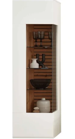 Fresno Vitrinenschrank weiß modern