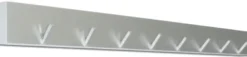 Garderobenleiste Edelstahl 60 cm mit 8 Kleiderhaken