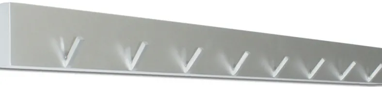 Garderobenleiste Edelstahl 60 cm mit 8 Kleiderhaken