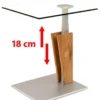 5631 Glas Beistelltisch mit Rollen