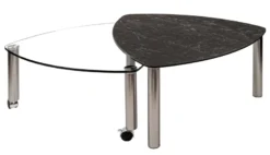 4290 Glastisch mit drehbaren Platten