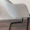 Grauer Schwingsessel 2er Set
