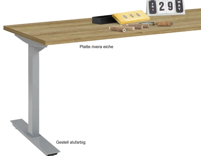 Höhenverstellbarer Schreibtisch elektrisch 160x80