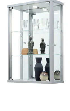 Hängevitrine weiß schwarz oder silber