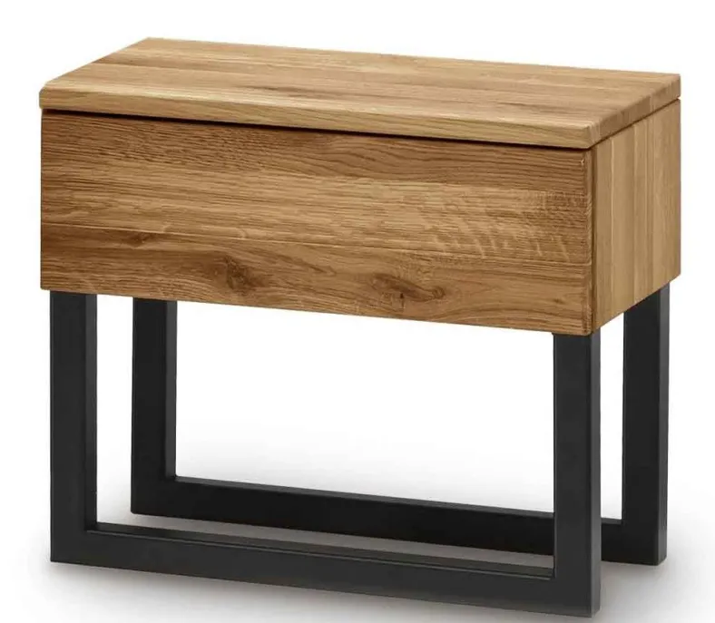 817 Holzbalkenbett mit LED