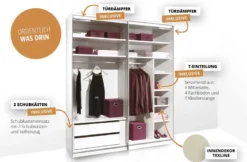 Includo Glas Schwebetürenschrank