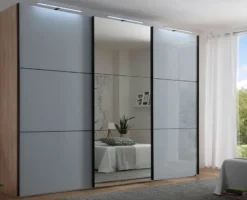 Includo-Glas Schwebetürenschrank