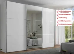 Includo Schwebetürenschrank mit Innenausstattung