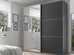 Includo Schwebetürenschrank mit Spiegel