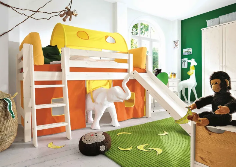 Infanskids Spielbett mit Rutsche
