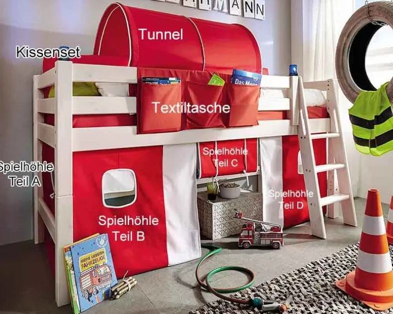 Infanskids Spielbett mit Rutsche