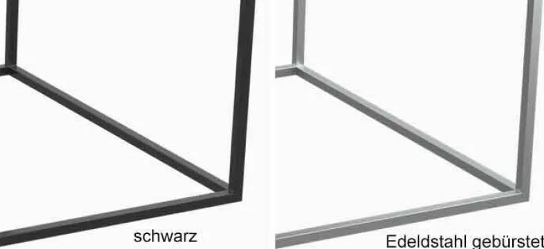 Julia Couchtisch Glas Metall