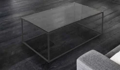 Julia Couchtisch Glas Metall