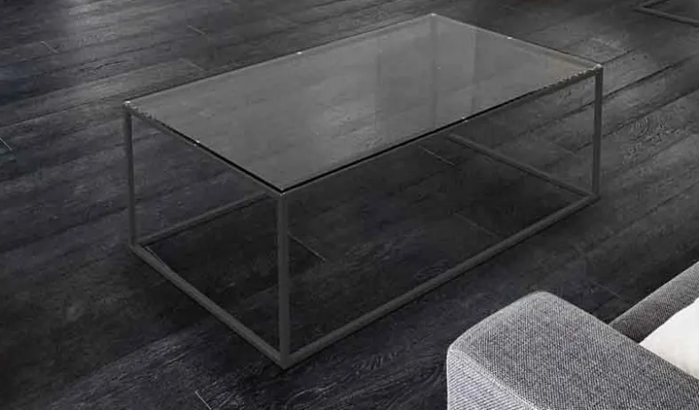 Julia Couchtisch Glas Metall