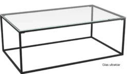 Julia Couchtisch Glas Metall