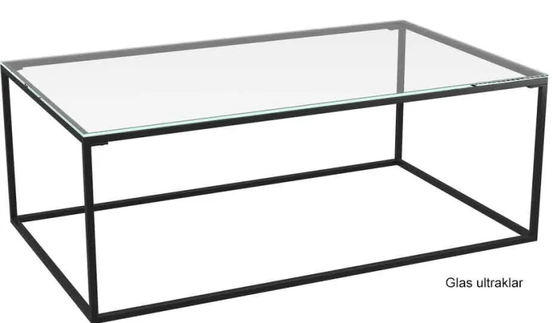 Julia Couchtisch Glas Metall