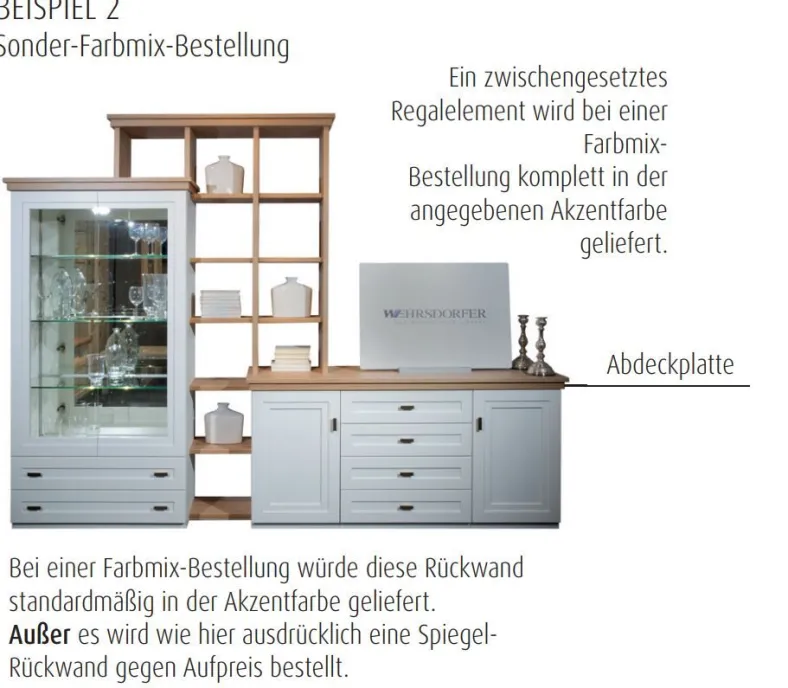 Kent Wohnwand Bücherregal