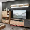 Kitzalm Wohnwand Holz modern