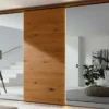 Kleiderschrank wildeiche mit Spiegel