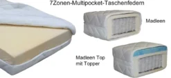 Kretschmar Madleen 7Zonen-Multipocket-Taschenfederkernmatratze 90x200 cm individuell