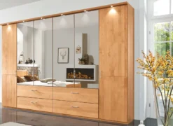 Lido Kleiderschrank mit Spiegel erle