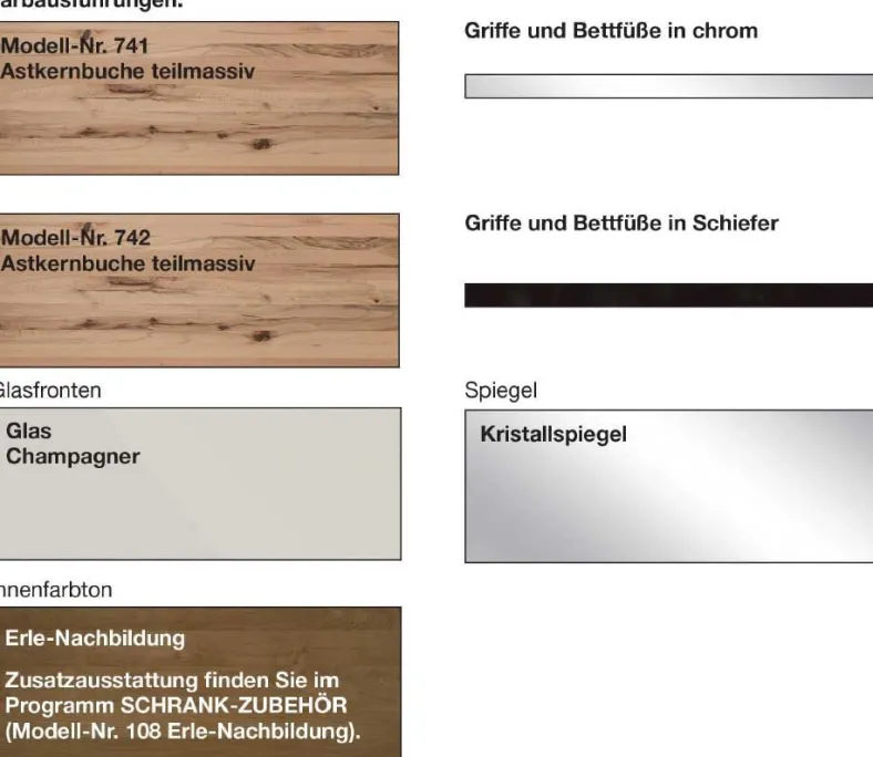 Livorno Kleiderschrank mit Glastüren