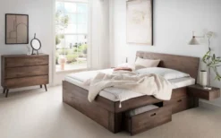 Los Angeles Holzbett mit Stauraum