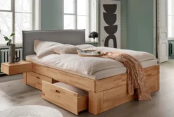 Los Angeles Holzbett mit Stauraum