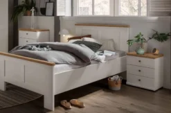 Marlow Bett Landhausstil weiß