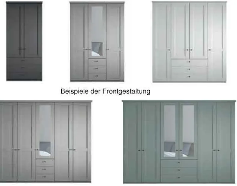 Marlow Landhaus Kleiderschrank mit Schubladen