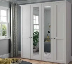 Marlow Landhaus Kleiderschrank mit Spiegel